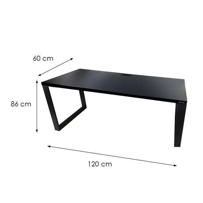 Písací Stôl Top Loft Čierna 120x60x2,8 Model 2