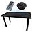 Písací Stôl Low Loft Čierna 136x66x2,8 Model 2