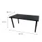 Písací Stôl Top Čierna 160x80x3,6 Model 0,3