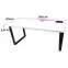 Písací Stôl Top Loft Biely 160x80x3,6 Model 3,2