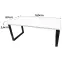 Písací Stôl Top Loft Biely 160x80x3,6 Model 0,2