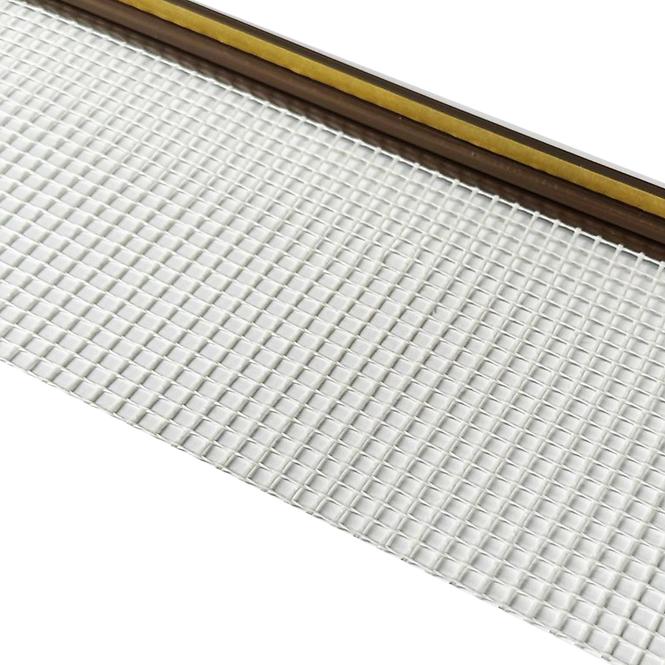 Lišta okenná 6 mm hnedá so sieťkou 2,5 m