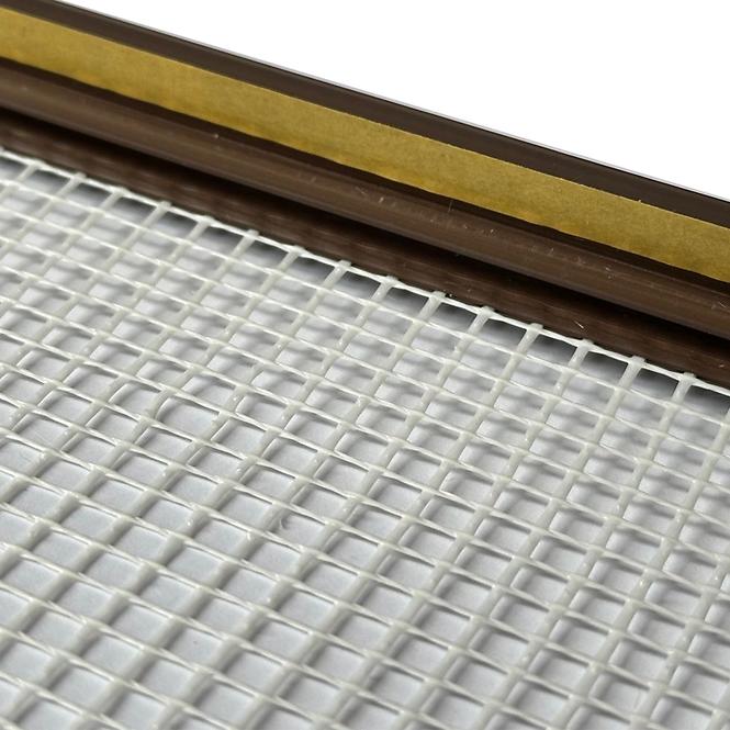 Lišta okenná 6 mm hnedá so sieťkou 2,5 m
