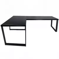 Písací Stôl Roh. Loft Top Čierna 180x120x2,8 Model 0