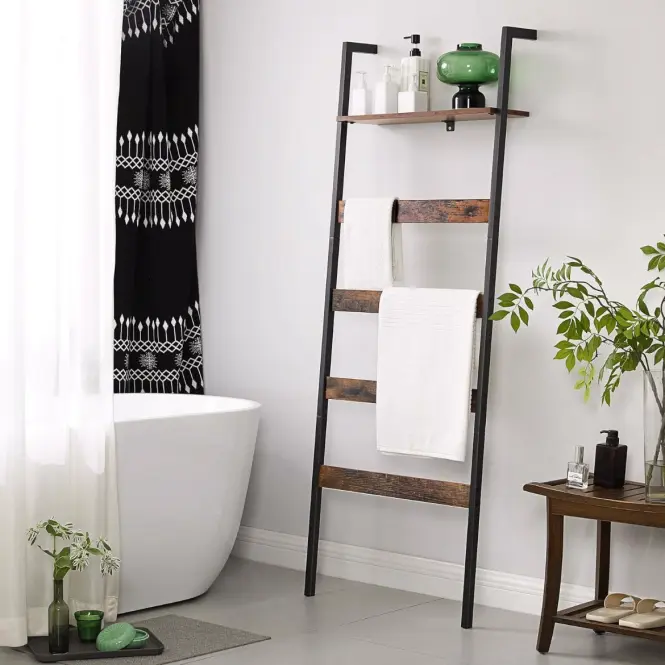 Rebrík Rustic hnedá/čierna 60x176,3