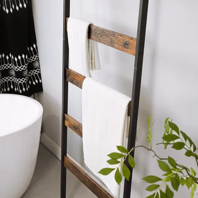 Rebrík Rustic hnedá/čierna 60x176,4