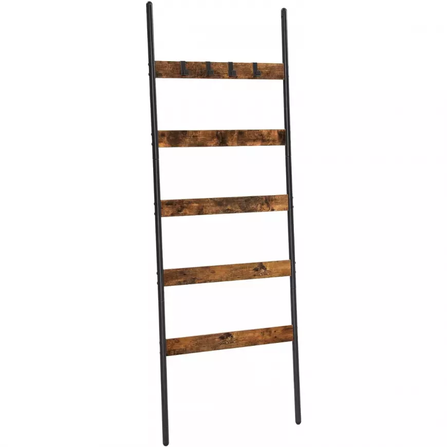 Rebrík Rustic 2 hnedý/čierny 60x176 cm