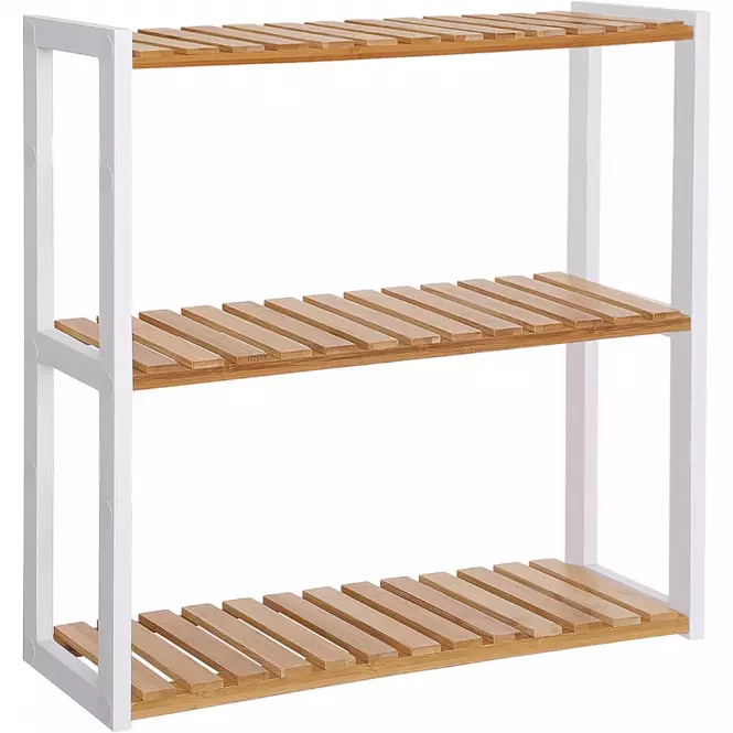 Regál prírodný dub/biely 60X15X55 