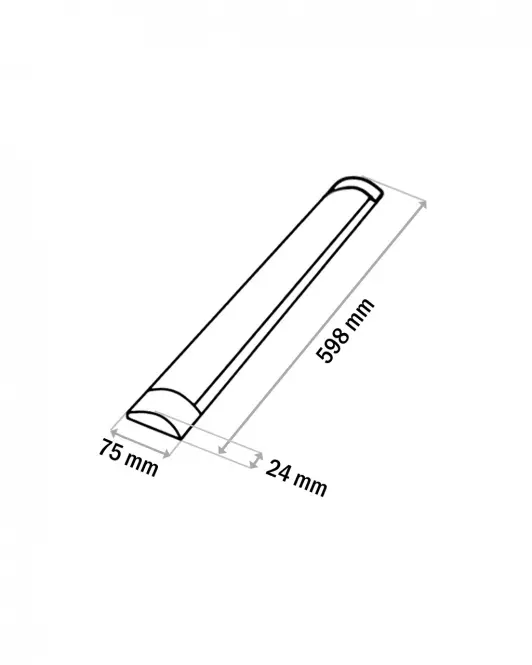 Podlinkové LED svietidlo BATTEN  biele 18W Q-32B