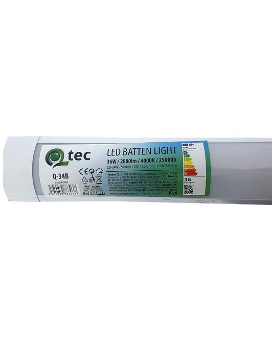 Podlinkové LED svietidlo BATTEN biely 36W Q-34B