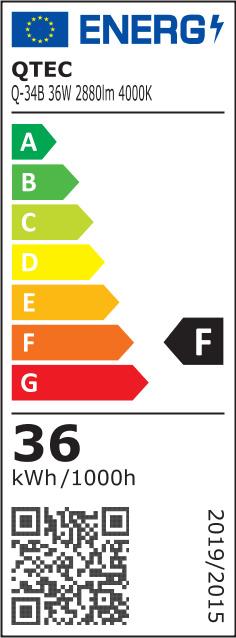 Podlinkové LED svietidlo BATTEN biely 36W Q-34B