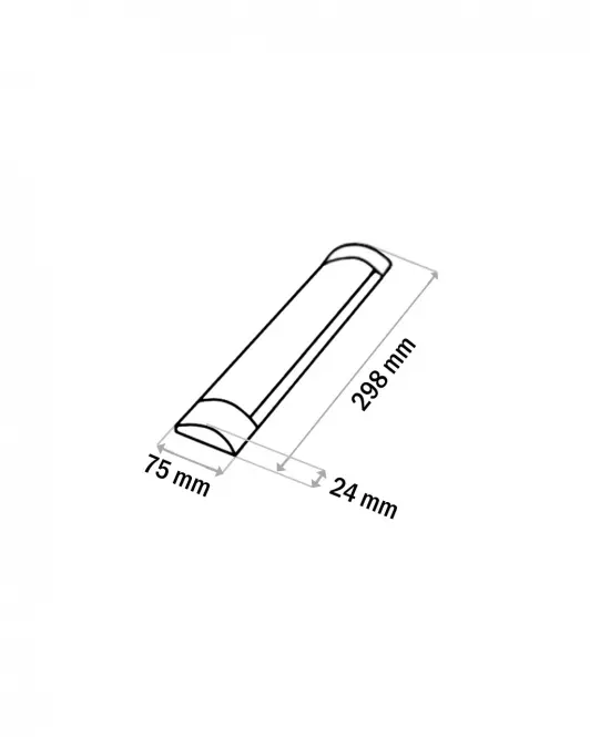 Podlinkové LED svietidlo BATTEN biele 9W Q-30B