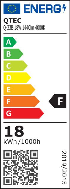 Lineárne svietidlo BATTEN LED čierne 18W Q-33B 