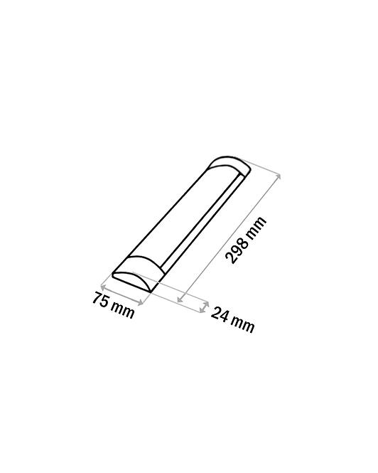 Lineárne svietidlo BATTEN LED čierne 9W Q-31B