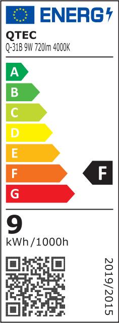 Lineárne svietidlo BATTEN LED čierne 9W Q-31B