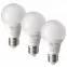 Žiarovka LED QTEC 9W A60 E27 2700K 3PACK,2