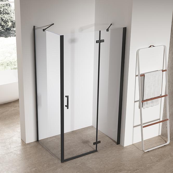 Sprchový kút Jazz 100x90 čistý black,4