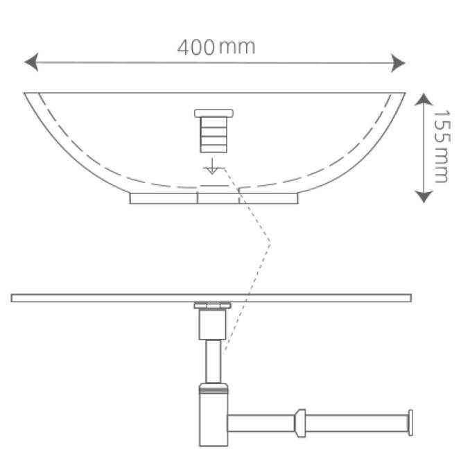 Umývadlo Neptun 40 B/0