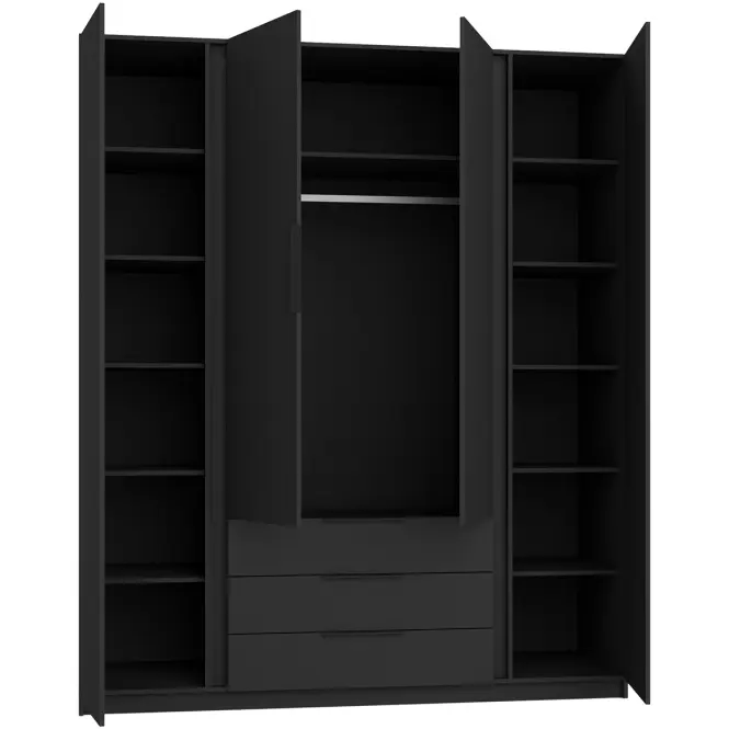 Skriňa Kaja BL/BL 4F 3S,5