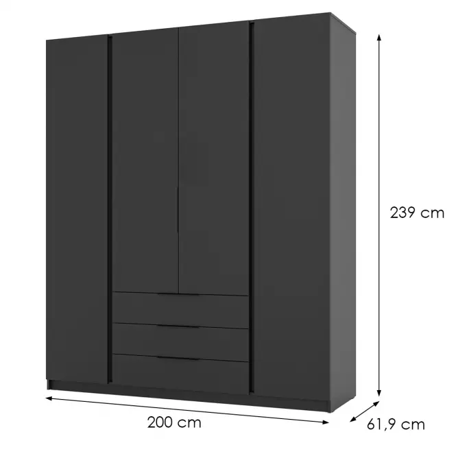 Skriňa Kaja BL/BL 4F 3S