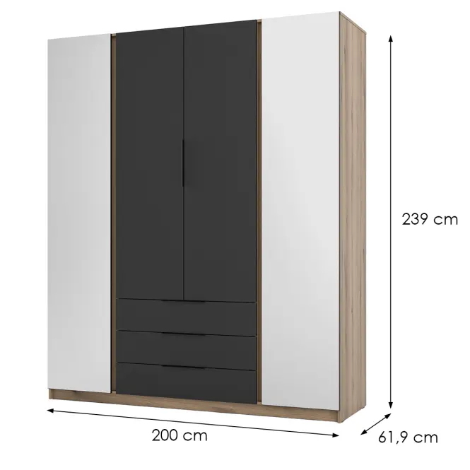 Skriňa Kaja EV/BL 2 Zrkadlo 2F 3S,2