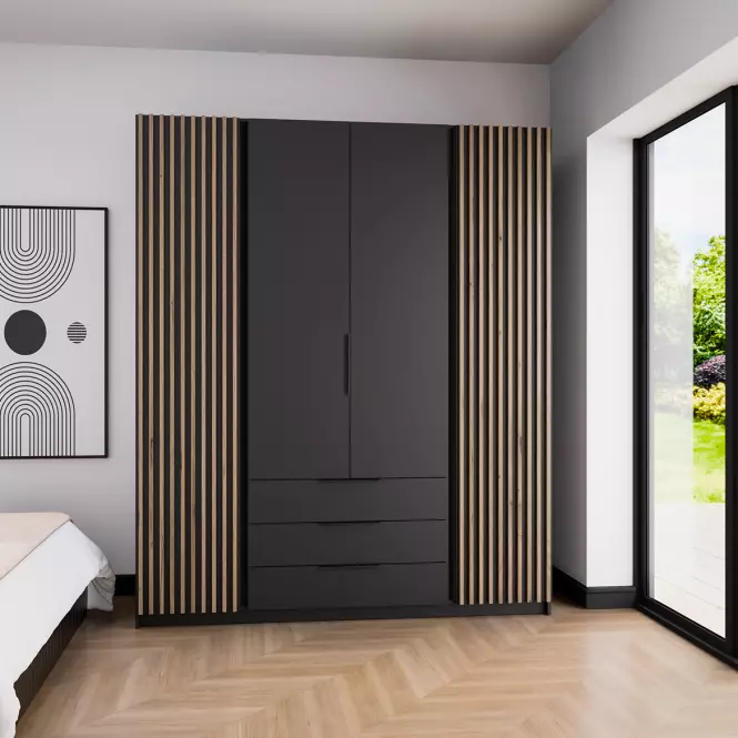 Skriňa Kaja BL/BL-EV 2 LAM 2F 3S