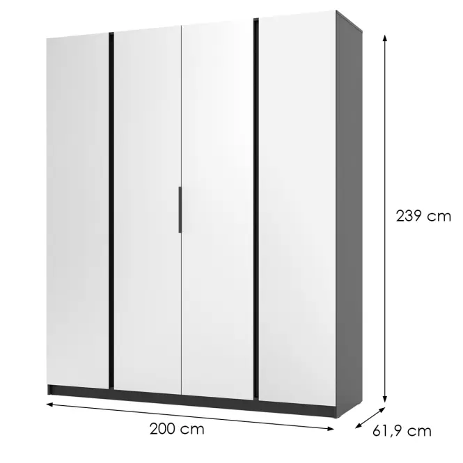 Skriňa Kaja BL/EV 4 Zrkadlo,2