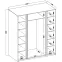 Skriňa Kaja BL/EV-BL 4LAM,4
