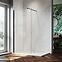 Sprchová stena Walk-In Fiord 80x195 black,2