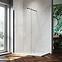 Sprchová stena Walk-In Fiord 110x195 black,2