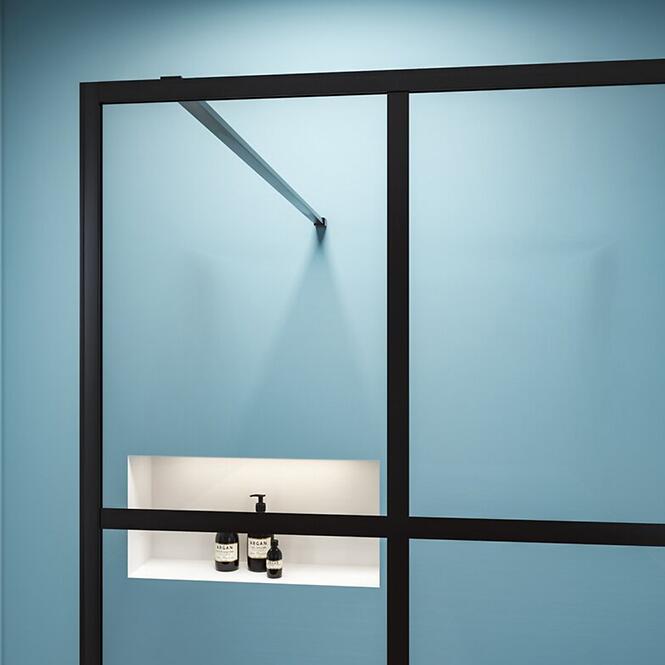 Sprchová stena Walk-In Metro 60x195 black,7