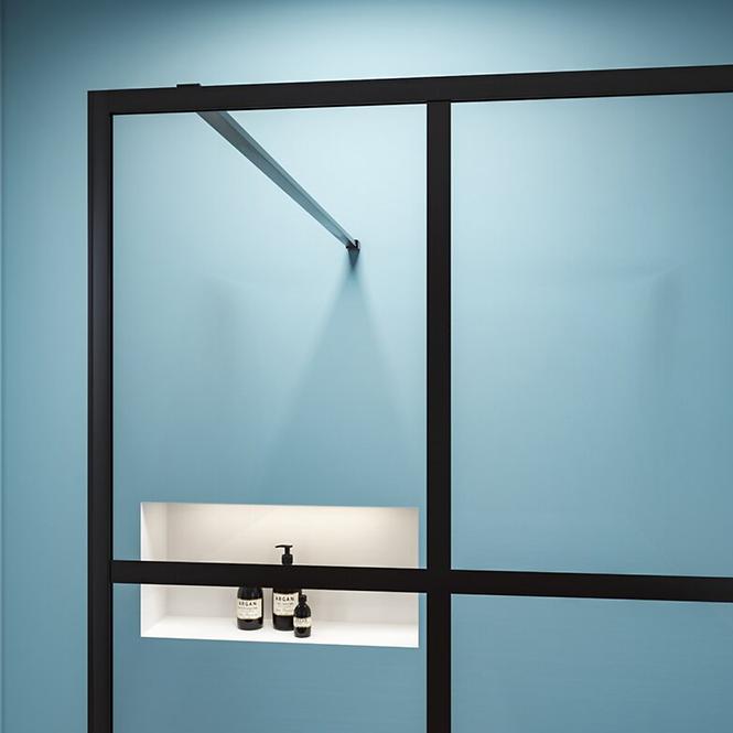 Sprchová stena Walk-In Metro 110x195 black