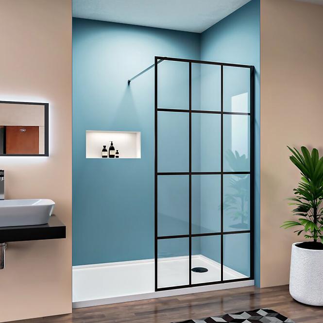 Sprchová stena Walk-In Metro 110x195 black