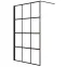 Sprchová stena Walk-In Metro 140x195 black