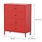 Komoda kovová Carla Modern Red,2