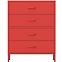 Komoda kovová Carla Modern Red,3