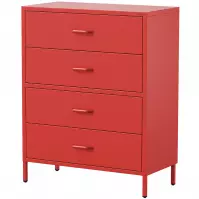 Komoda kovová Carla Modern Red