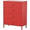 Komoda kovová Carla Modern Red