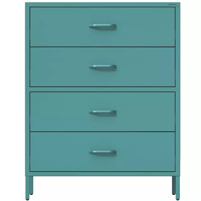 Komoda Kovová Carla Modern Sea Green,3