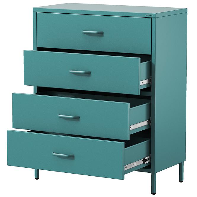 Komoda Kovová Carla Modern Sea Green