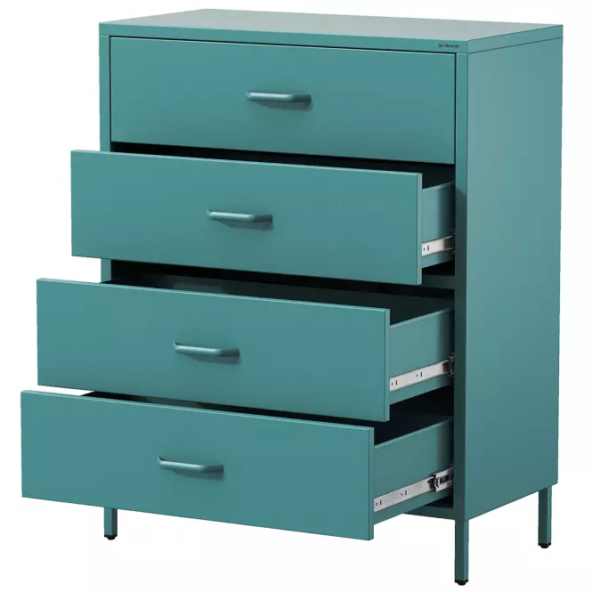 Komoda Kovová Carla Modern Sea Green,4
