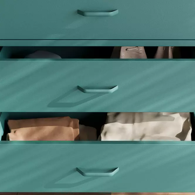 Komoda Kovová Carla Modern Sea Green