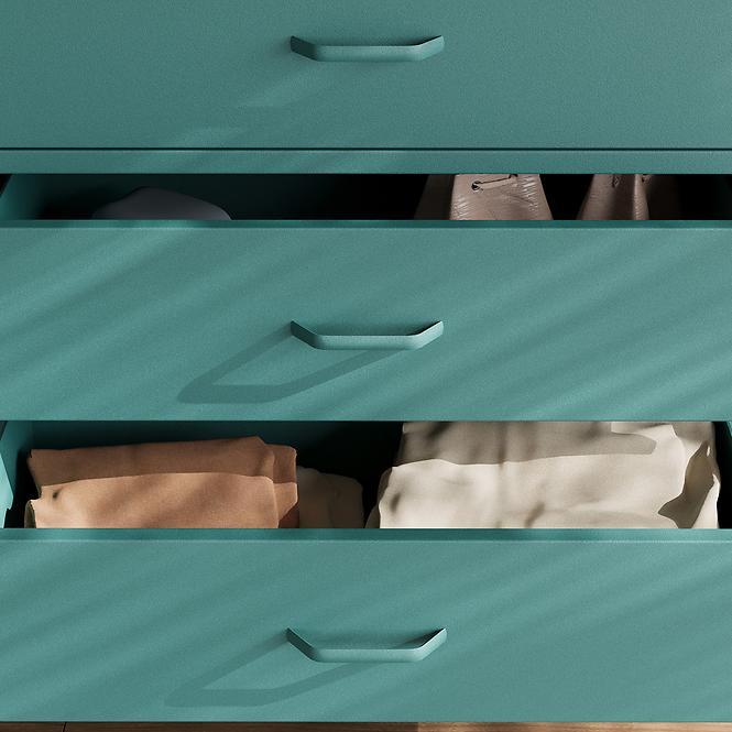 Komoda Kovová Carla Modern Sea Green