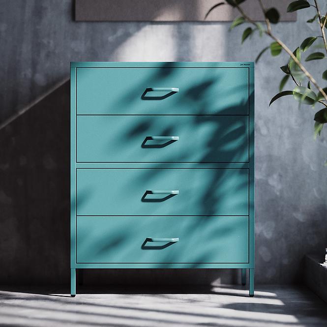 Komoda Kovová Carla Modern Sea Green