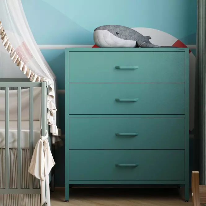 Komoda Kovová Carla Modern Sea Green