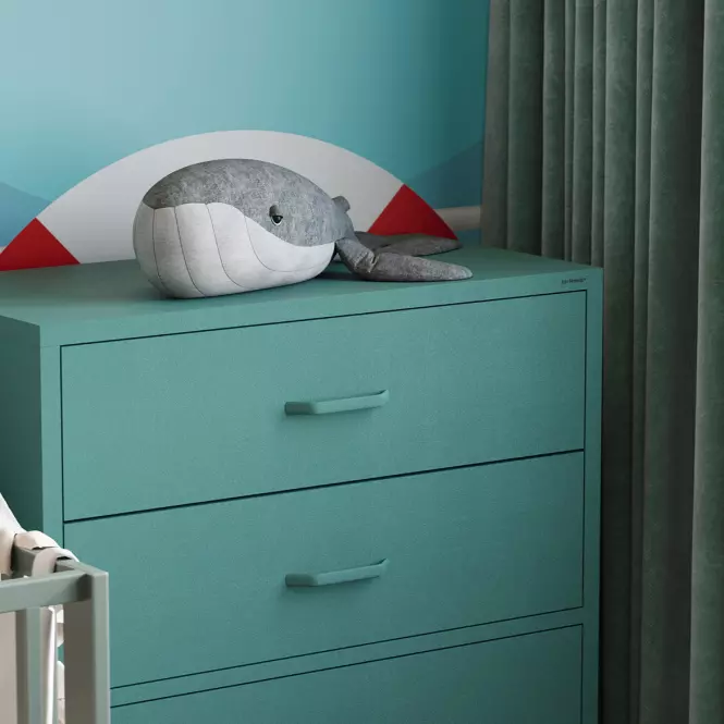 Komoda Kovová Carla Modern Sea Green,10