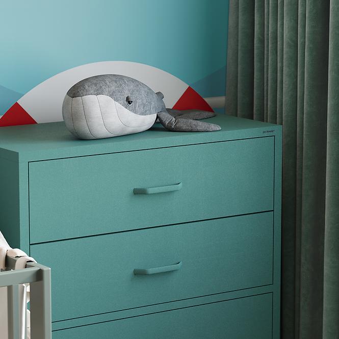 Komoda Kovová Carla Modern Sea Green,10