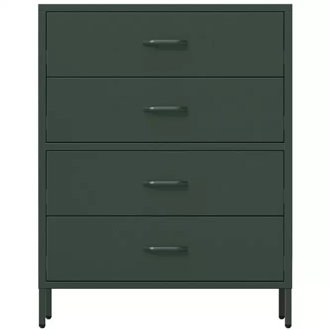 Komoda Kovová Carla Modern Bottle Green
