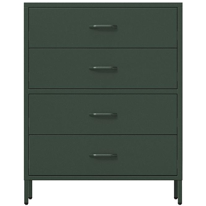 Komoda Kovová Carla Modern Bottle Green,3