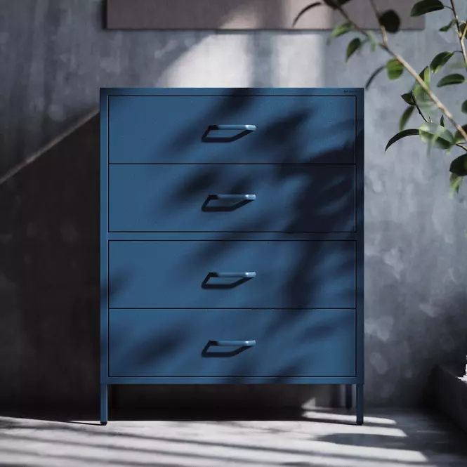Komoda Kovová Carla Modern Dark Blue
